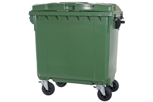 Müllcontainer 4 Rollen Grün Transoplast