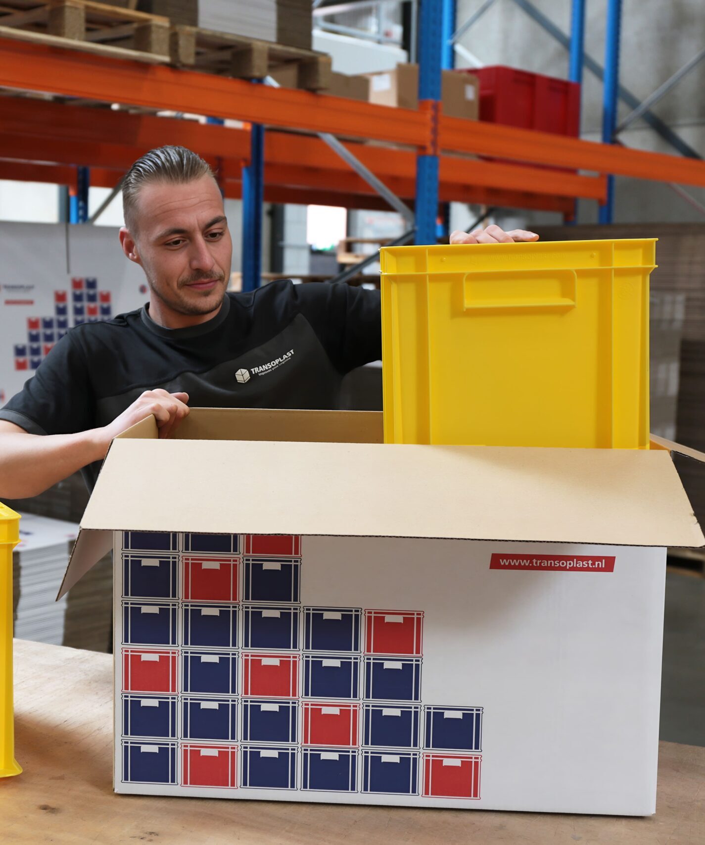 Transoplast Kisten verpacken